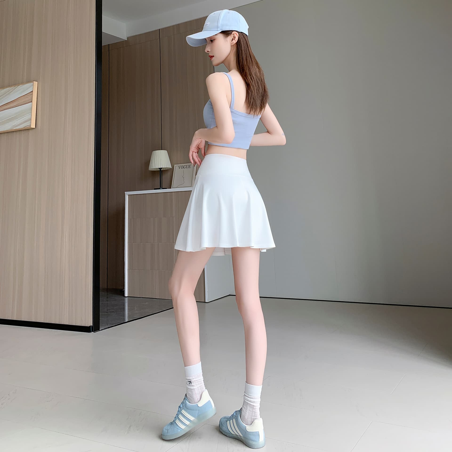 黒 スカート シンプル フレアミニスカート